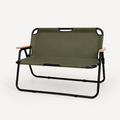 SummitSage Heritage Double Folding Camping Chair - 2 Person Portable Outdoor Bench | Quiet Outdoor Living | 7075 Aerospace Aluminum | Your Living Room in the Wild