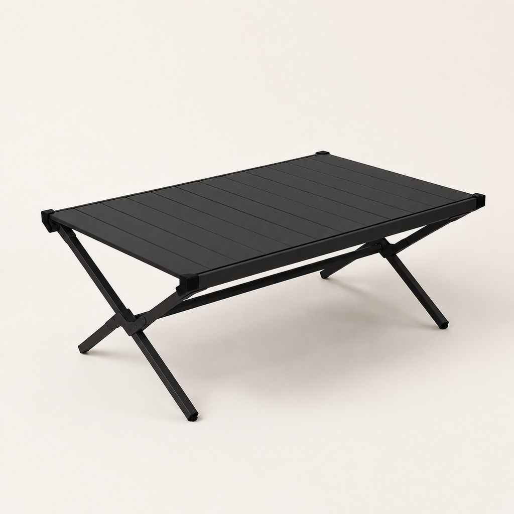 SummitSage Heritage Aluminum Egg-Roll Table - Premium Folding Outdoor Camping Table | Quiet Outdoor Living | 7075 Aerospace Aluminum | Your Living Room in the Wild