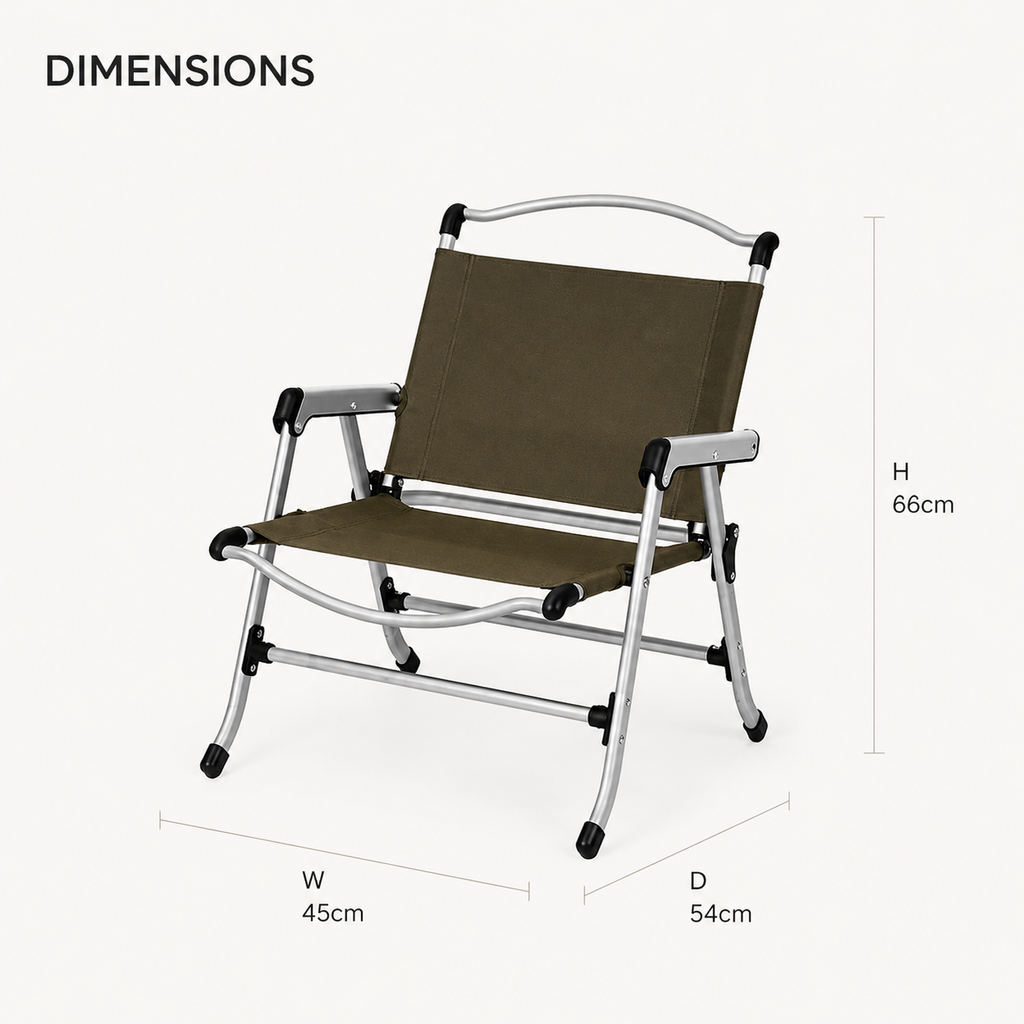 SummitSage Heritage Portable Camping Chair - Ultralight Lite Folding Outdoor Chair | Quiet Outdoor Living | 7075 Aerospace Aluminum | Your Living Room in the Wild