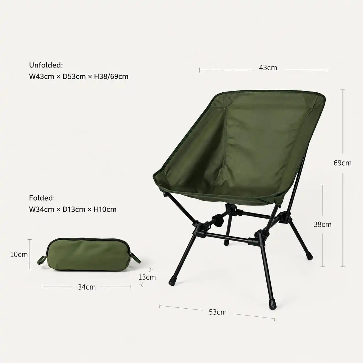 SummitSage Heritage Portable Folding Camping Chair - Ultralight Moon Chair | Quiet Outdoor Living | 7075 Aerospace Aluminum | Your Living Room in the Wild