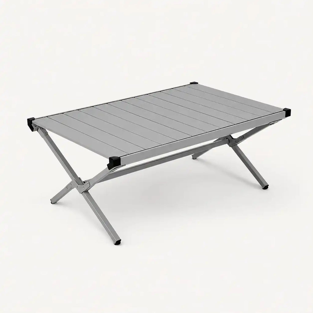 SummitSage Heritage Aluminum Egg-Roll Table - Premium Folding Outdoor Camping Table | Quiet Outdoor Living | 7075 Aerospace Aluminum | Your Living Room in the Wild