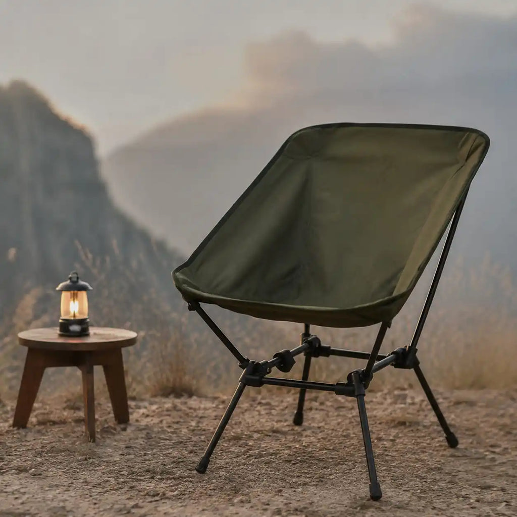 SummitSage Heritage Portable Folding Camping Chair - Ultralight Moon Chair | Quiet Outdoor Living | 7075 Aerospace Aluminum | Your Living Room in the Wild
