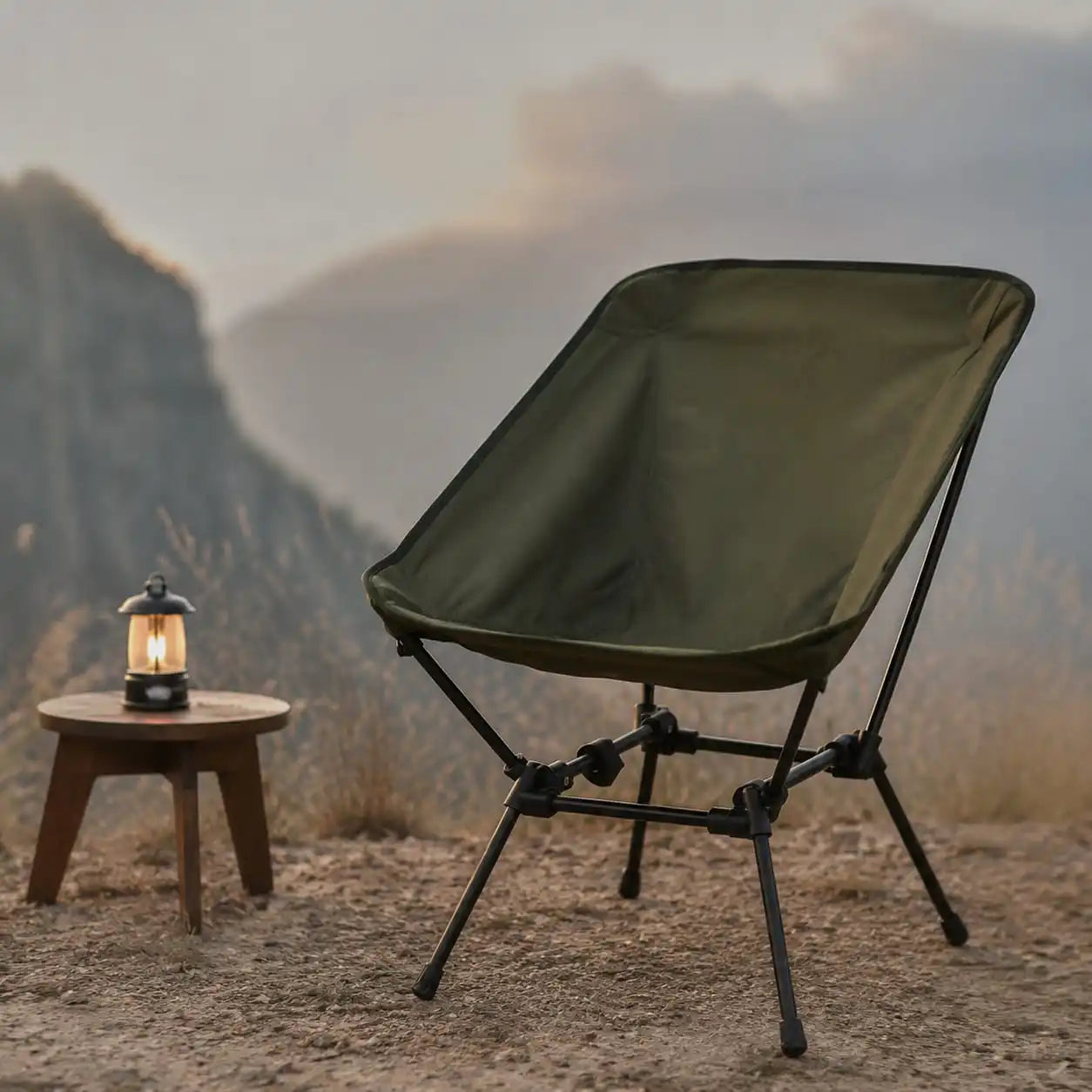 SummitSage Heritage Portable Folding Camping Chair - Ultralight Moon Chair | Quiet Outdoor Living | 7075 Aerospace Aluminum | Your Living Room in the Wild
