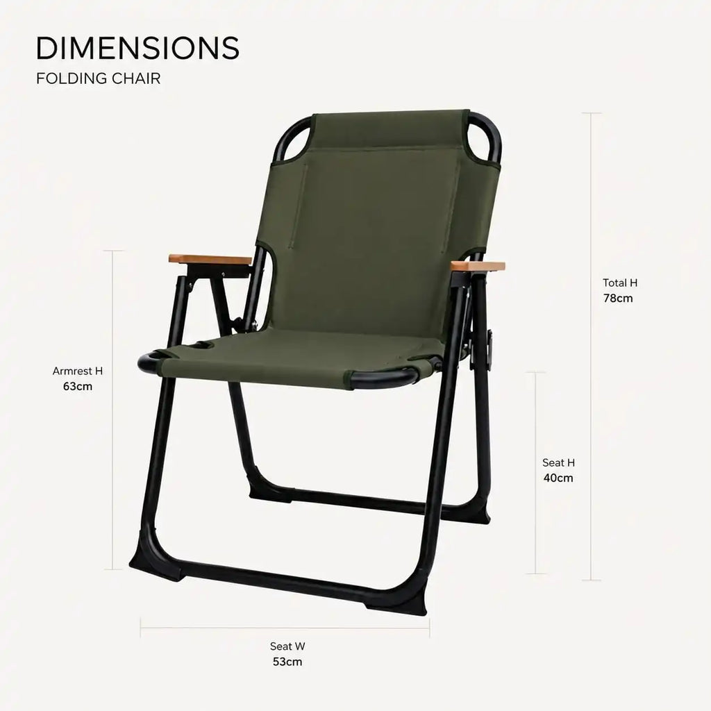 SummitSage Heritage Portable Folding Camping Chair - Ultralight Outdoor Chair | Quiet Outdoor Living | 7075 Aerospace Aluminum | Your Living Room in the Wild