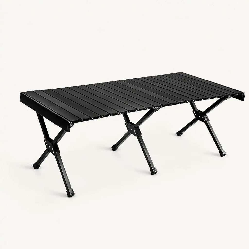 SummitSage Heritage 120cm Extended Aluminum Egg-Roll Table - Large Outdoor Dining Table | Quiet Outdoor Living | 7075 Aerospace Aluminum | Your Living Room in the Wild
