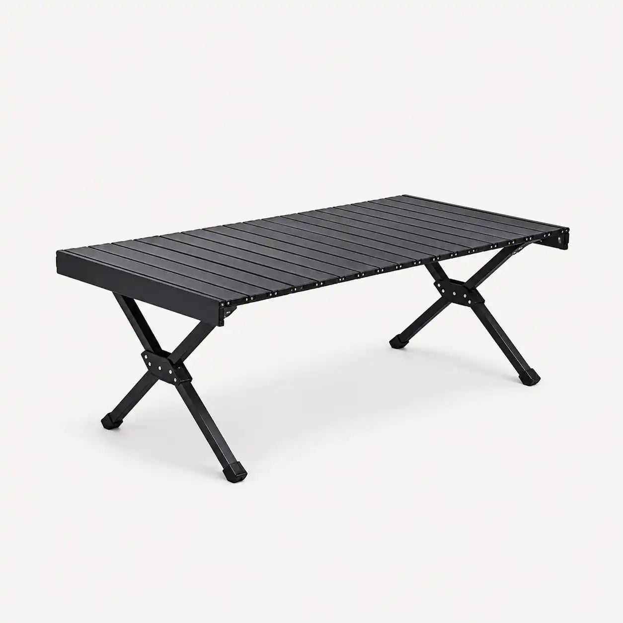 SummitSage Heritage 90cm Aluminum Egg-Roll Table - Classic Folding Outdoor Dining Table | Quiet Outdoor Living | 7075 Aerospace Aluminum | Your Living Room in the Wild