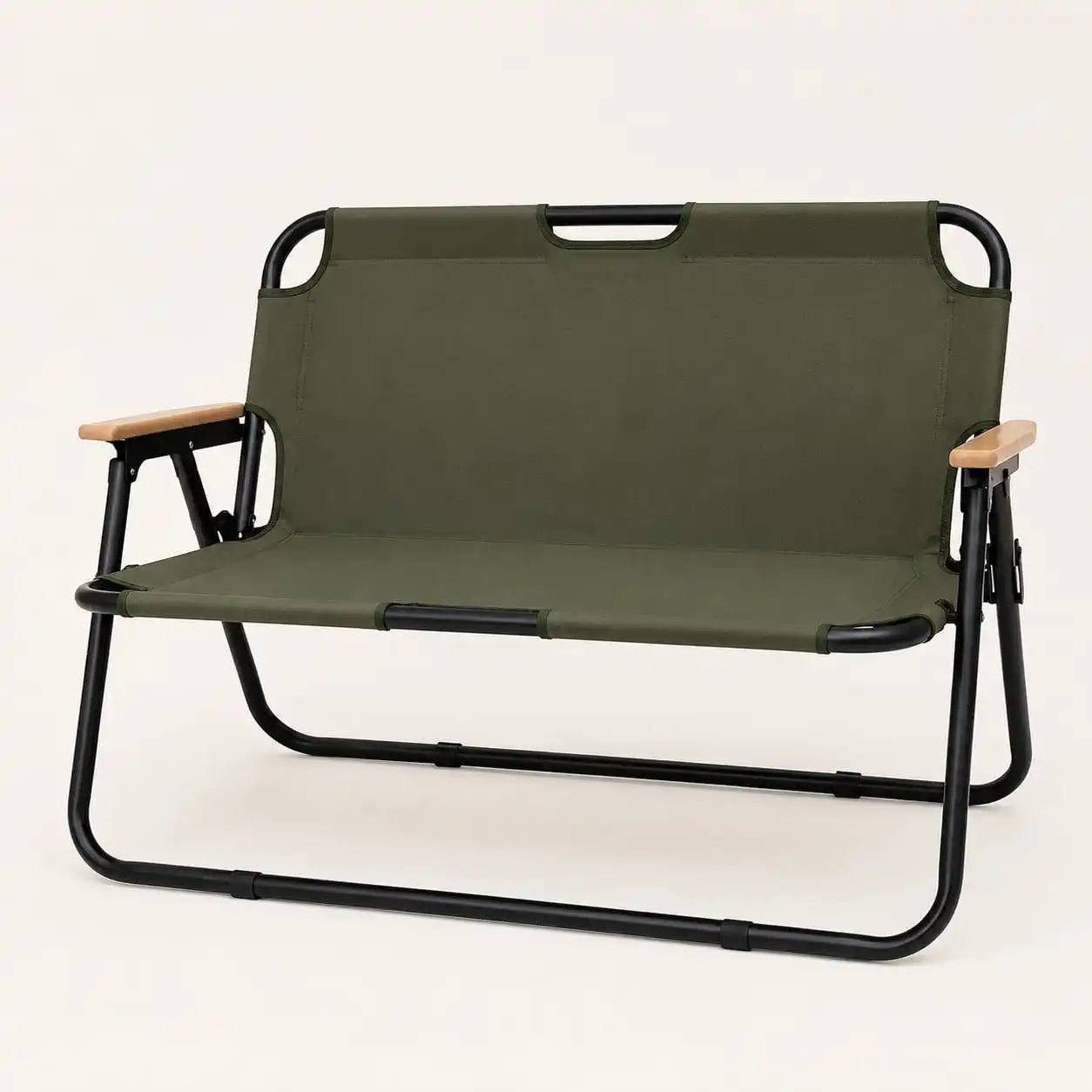 SummitSage Heritage Double Folding Camping Chair - 2 Person Portable Outdoor Bench | Quiet Outdoor Living | 7075 Aerospace Aluminum | Your Living Room in the Wild
