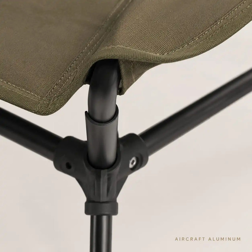 SummitSage Heritage Folding Aluminum Reclining Kermit Chair - Premium Outdoor Lounge | Quiet Outdoor Living | 7075 Aerospace Aluminum | Your Living Room in the Wild