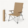 SummitSage Heritage AC5969G High-Back Folding Lounge Chair | Khaki Edition