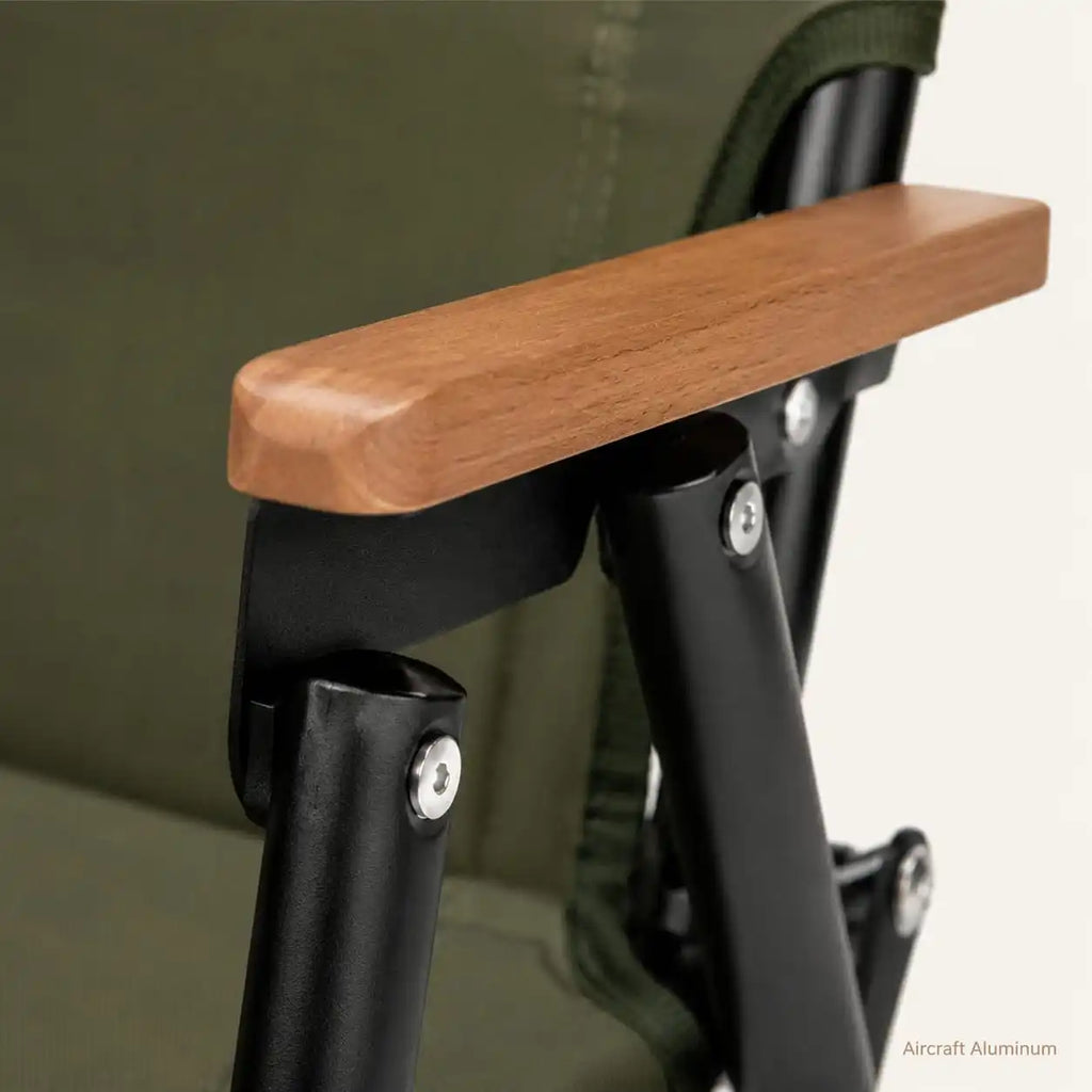 SummitSage Heritage Portable Folding Camping Chair - Ultralight Outdoor Chair | Quiet Outdoor Living | 7075 Aerospace Aluminum | Your Living Room in the Wild