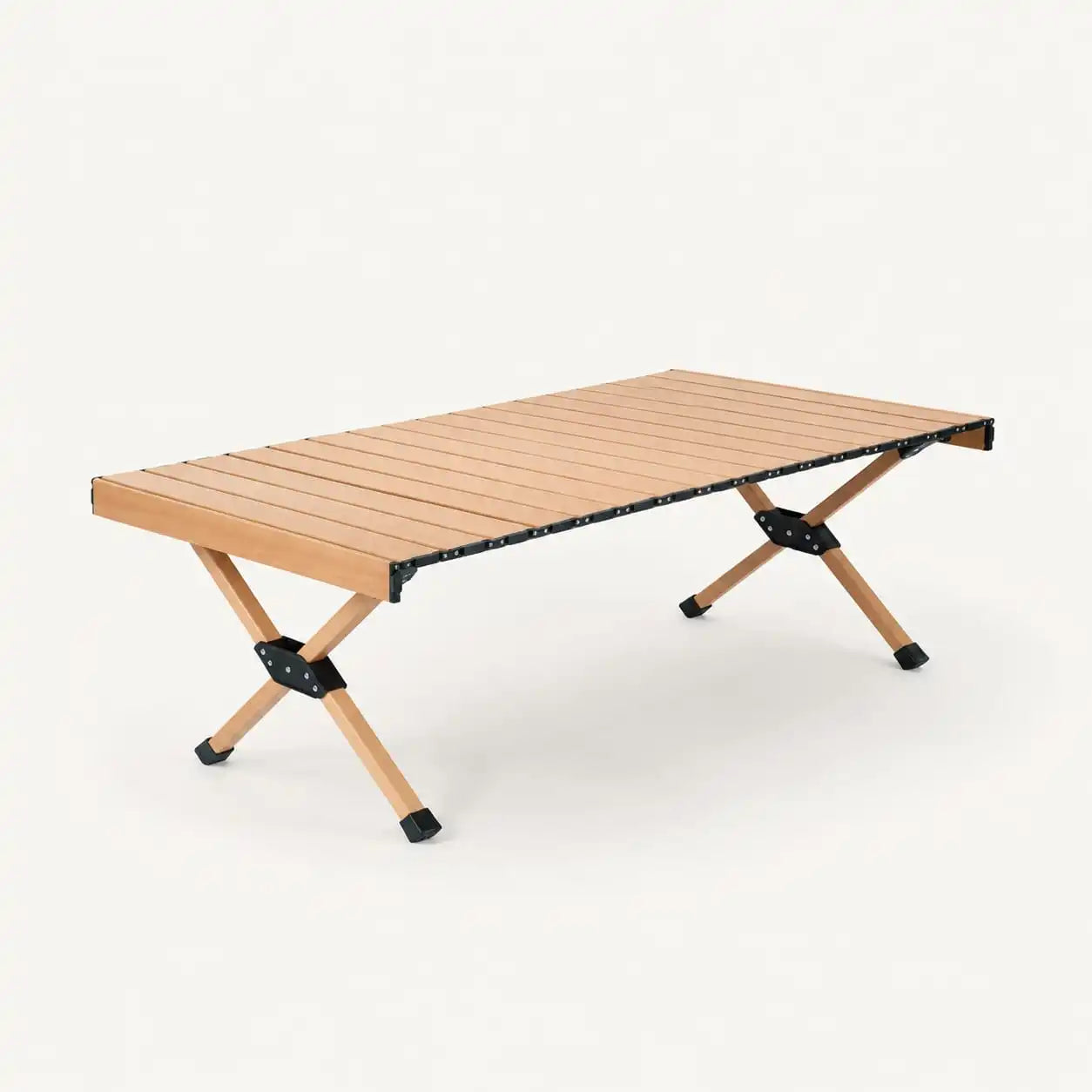 SummitSage Heritage 90cm Aluminum Egg-Roll Table - Classic Folding Outdoor Dining Table | Quiet Outdoor Living | 7075 Aerospace Aluminum | Your Living Room in the Wild