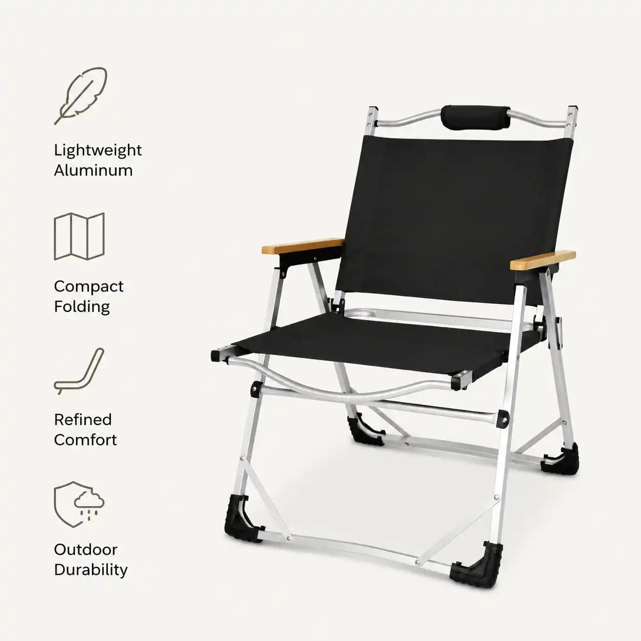 SummitSage Heritage Portable Camping Chair - Ultralight Folding Aluminum Outdoor Chair | Quiet Outdoor Living | 7075 Aerospace Aluminum | Your Living Room in the Wild