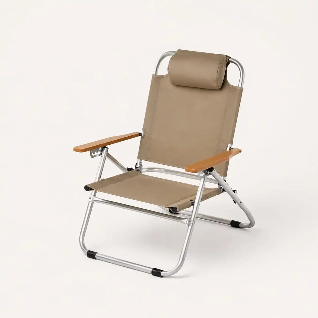 SummitSage Heritage 4-Position Adjustable Reclining Chair - Premium Kermit Style Camping Seat | Quiet Outdoor Living | 7075 Aerospace Aluminum | Your Living Room in the Wild