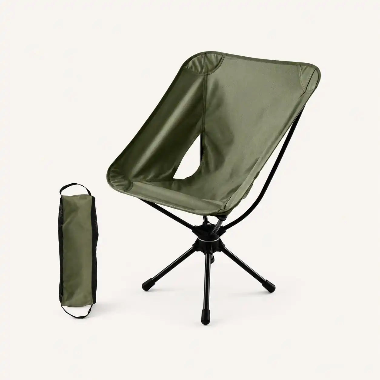 SummitSage Heritage 360° Swivel Folding Camping Chair - Portable Moon Chair | Quiet Outdoor Living | 7075 Aerospace Aluminum | Your Living Room in the Wild