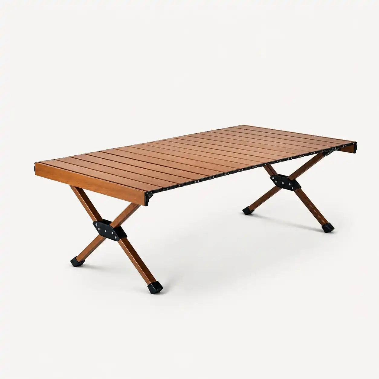 SummitSage Heritage 90cm Aluminum Egg-Roll Table - Classic Folding Outdoor Dining Table | Quiet Outdoor Living | 7075 Aerospace Aluminum | Your Living Room in the Wild