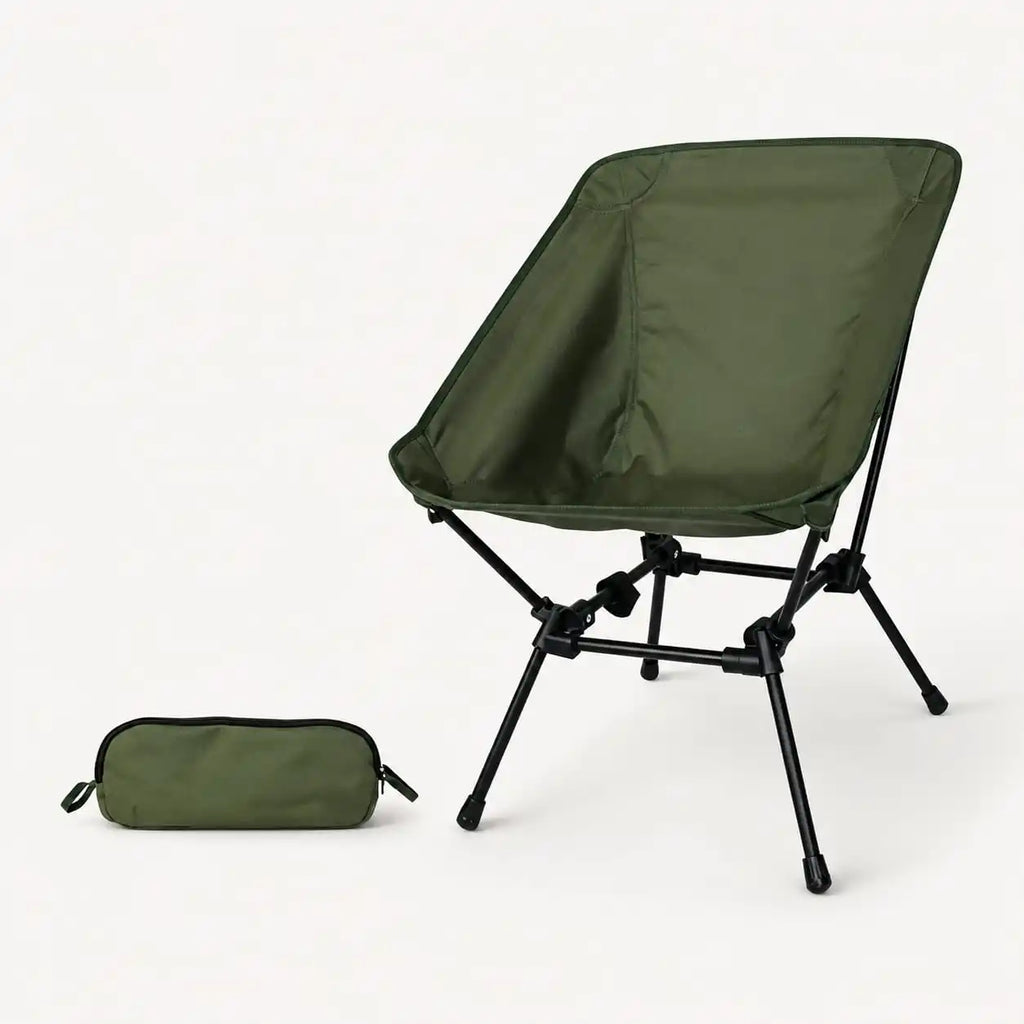 SummitSage Heritage Portable Folding Camping Chair - Ultralight Moon Chair | Quiet Outdoor Living | 7075 Aerospace Aluminum | Your Living Room in the Wild