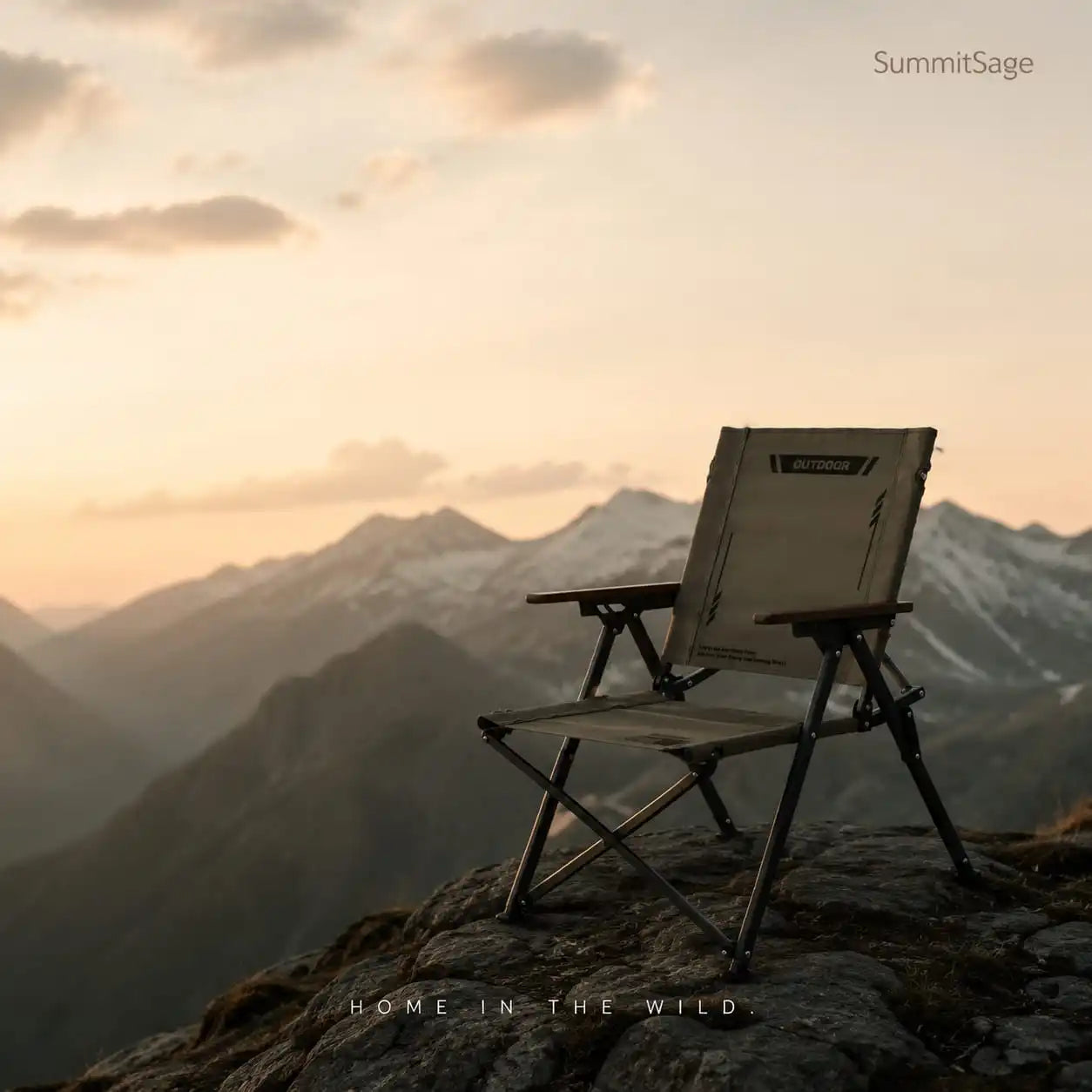 SummitSage Heritage Compact Folding Kermit Chair - Aircraft Aluminum Glamping Seat | Quiet Outdoor Living | 7075 Aerospace Aluminum | Your Living Room in the Wild