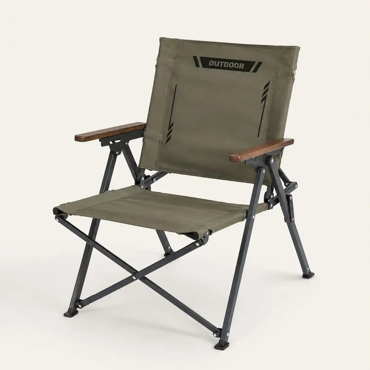 SummitSage Heritage Compact Folding Kermit Chair - Aircraft Aluminum Glamping Seat | Quiet Outdoor Living | 7075 Aerospace Aluminum | Your Living Room in the Wild