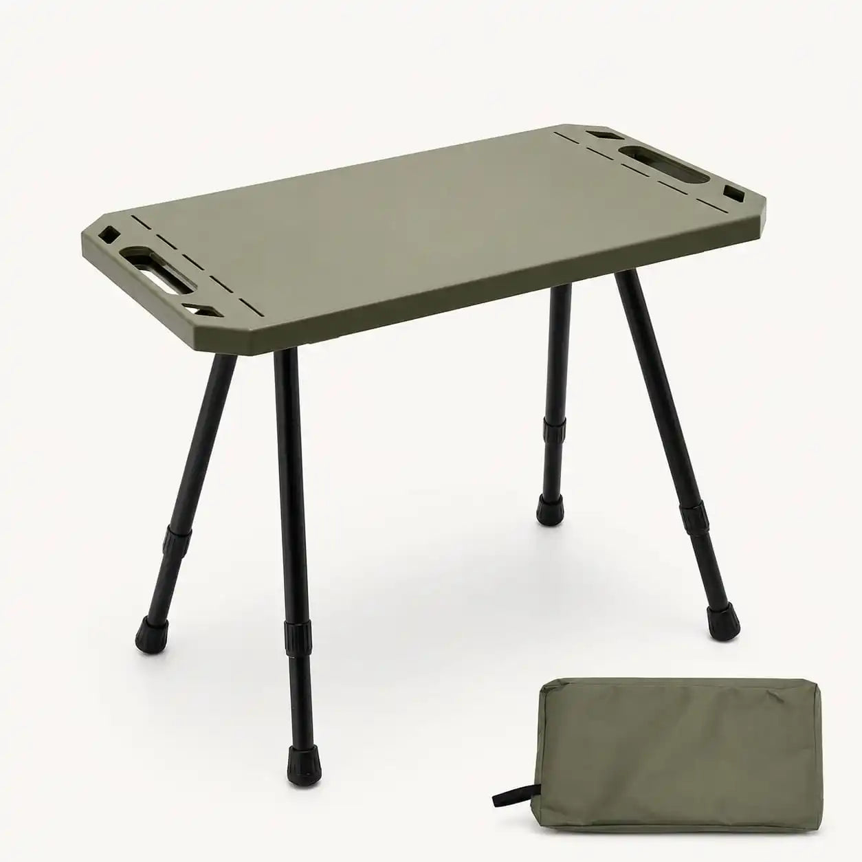 SummitSage Heritage Height-Adjustable IGT Folding Tactical Table | Quiet Outdoor Living | 7075 Aerospace Aluminum | Your Living Room in the Wild