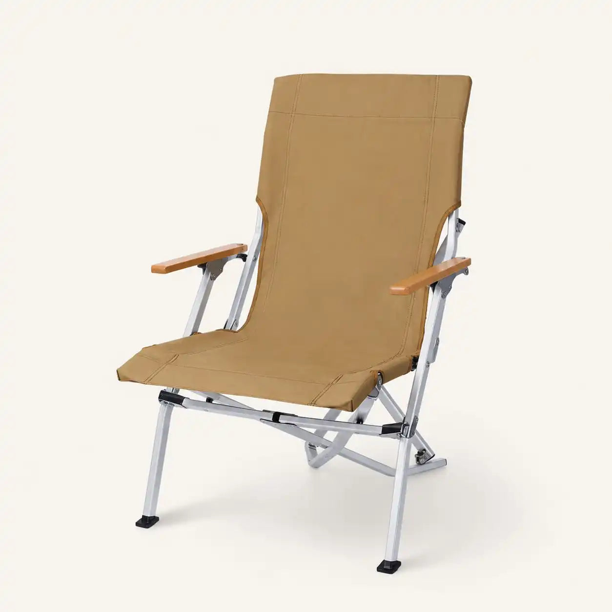 SummitSage Heritage High-Back Folding Camping Chair - Portable Ergonomic Outdoor Seat | Quiet Outdoor Living | 7075 Aerospace Aluminum | Your Living Room in the Wild