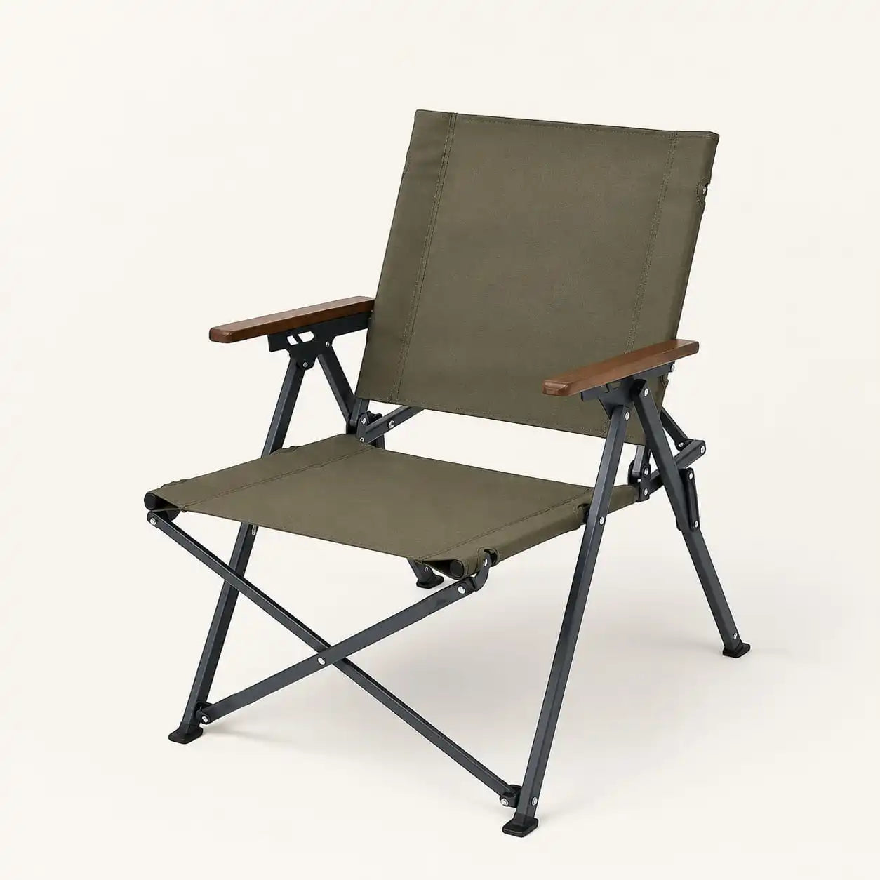 SummitSage Heritage Compact Folding Kermit Chair - Aircraft Aluminum Glamping Seat | Quiet Outdoor Living | 7075 Aerospace Aluminum | Your Living Room in the Wild