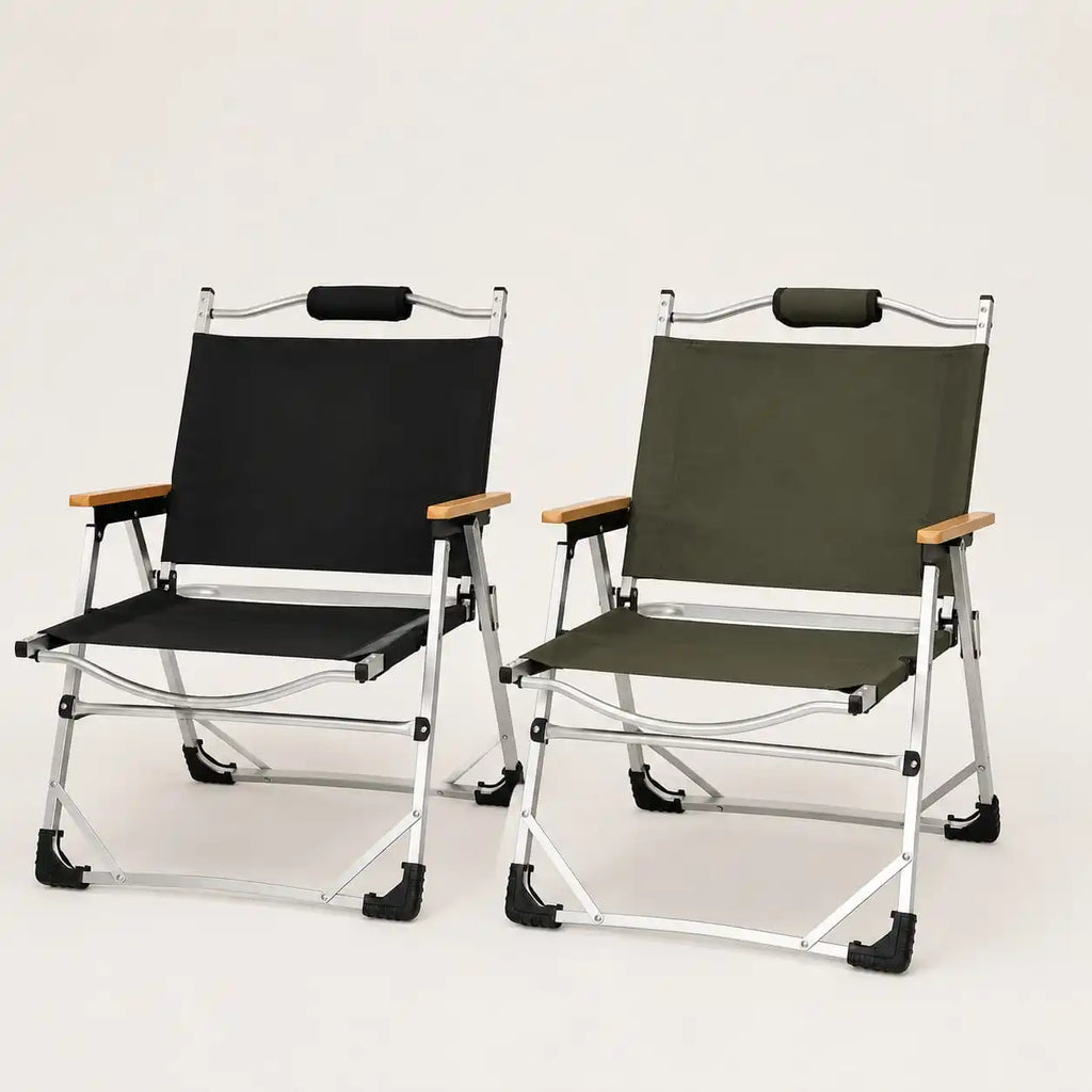 SummitSage Heritage Portable Camping Chair - Ultralight Folding Aluminum Outdoor Chair | Quiet Outdoor Living | 7075 Aerospace Aluminum | Your Living Room in the Wild