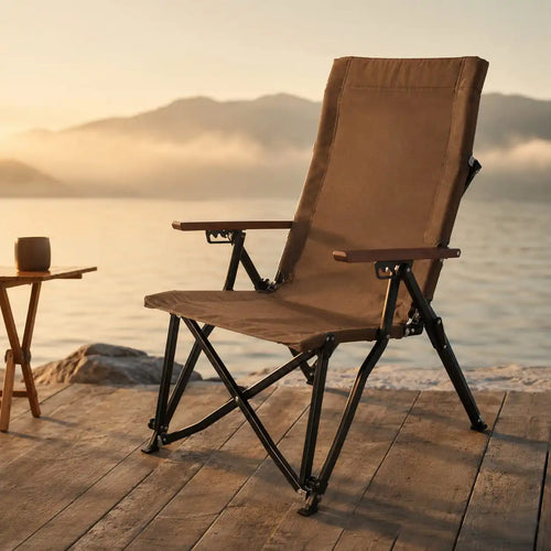 SummitSage Heritage AC5969G High-Back Folding Lounge Chair | Quiet Outdoor Living | Hero 1