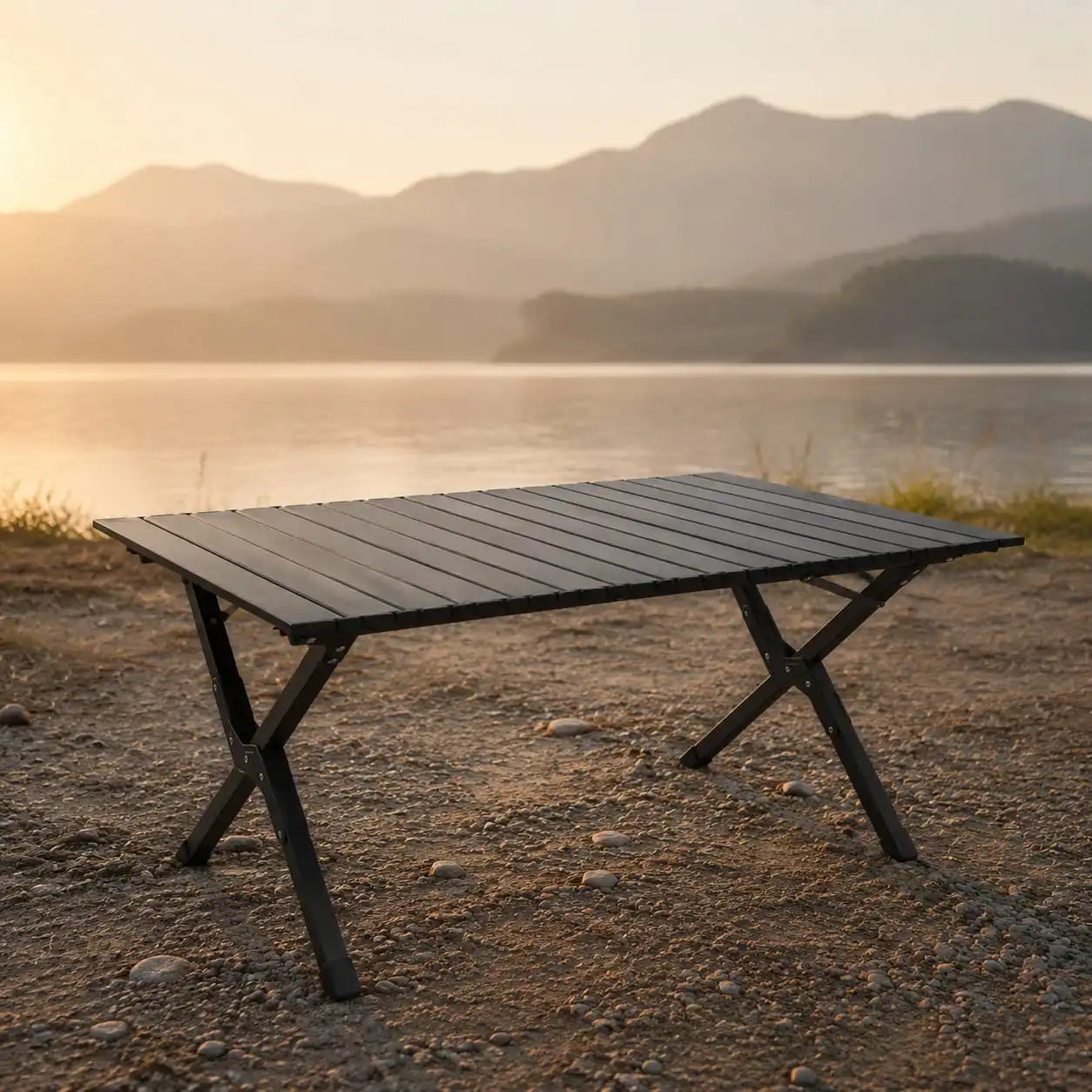 SummitSage Heritage Aluminum Egg Roll Table - Portable Folding Camping Table | Quiet Outdoor Living | 7075 Aerospace Aluminum | Your Living Room in the Wild