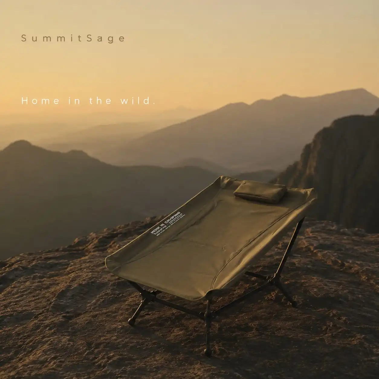 SummitSage Heritage Folding Aluminum Reclining Kermit Chair - Premium Outdoor Lounge | Quiet Outdoor Living | 7075 Aerospace Aluminum | Your Living Room in the Wild