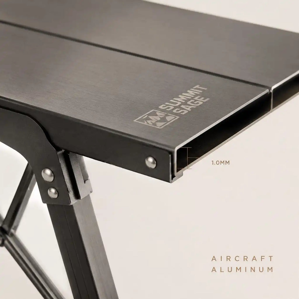 SummitSage Heritage Elevation IGT Table - Aerospace Aluminum Adjustable Tactical Table | Quiet Outdoor Living | 7075 Aerospace Aluminum | Your Living Room in the Wild
