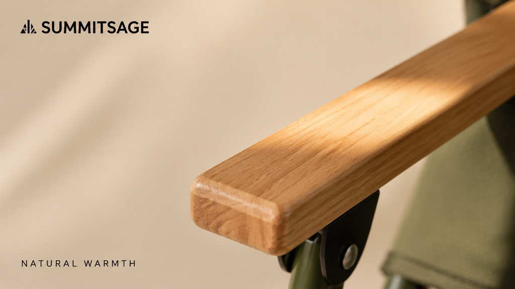 SummitSage Heritage Kermit Style Folding Camping Chair - Portable British Army Outdoor Chair | Quiet Outdoor Living | 7075 Aerospace Aluminum | Your Living Room in the Wild