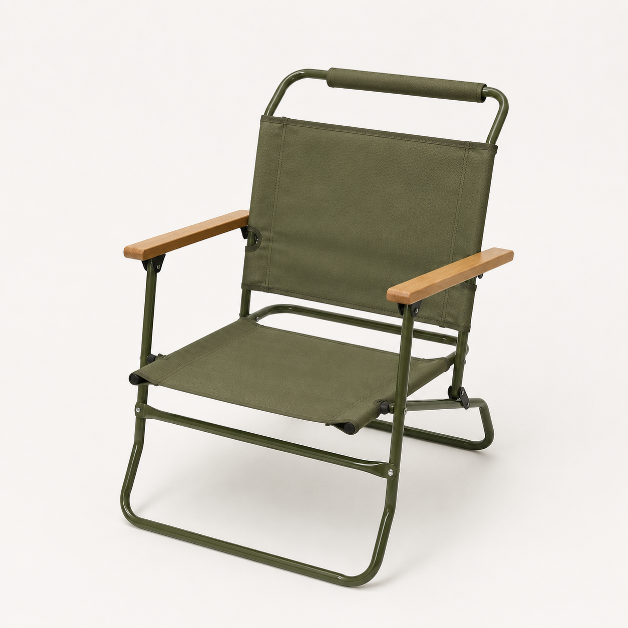 SummitSage Heritage Kermit Style Folding Camping Chair - Portable British Army Outdoor Chair | Quiet Outdoor Living | 7075 Aerospace Aluminum | Your Living Room in the Wild