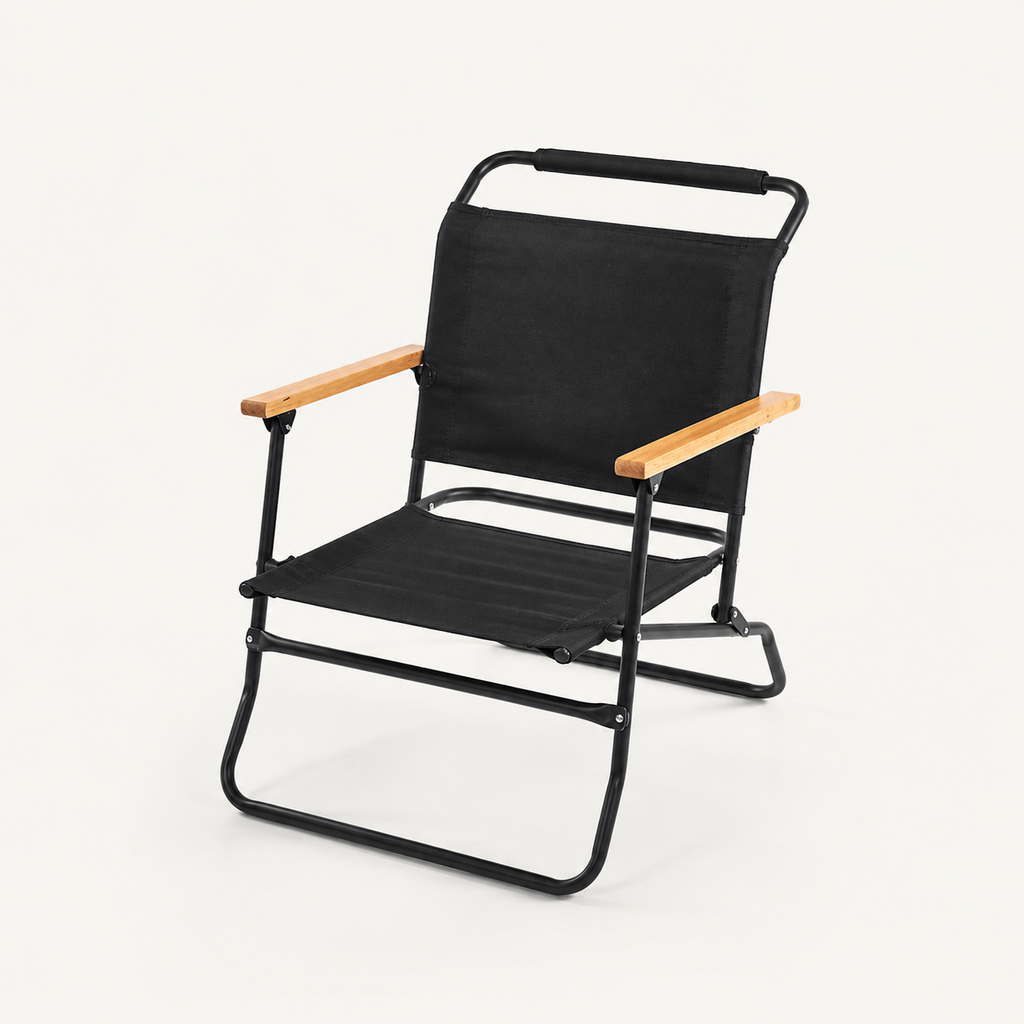 SummitSage Heritage Kermit Style Folding Camping Chair - Portable British Army Outdoor Chair | Quiet Outdoor Living | 7075 Aerospace Aluminum | Your Living Room in the Wild