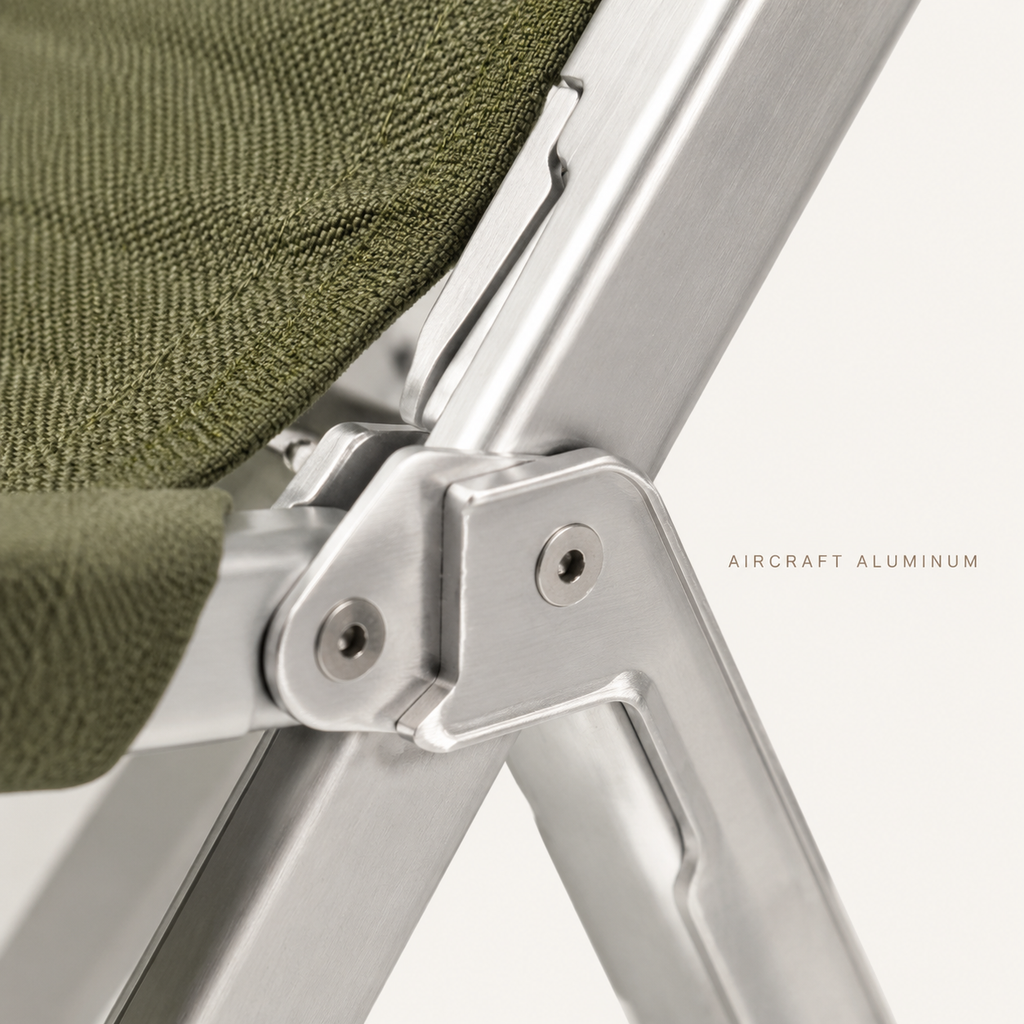 SummitSage Heritage Portable Folding Camping Chair - High Back Outdoor Armchair | Quiet Outdoor Living | 7075 Aerospace Aluminum | Your Living Room in the Wild