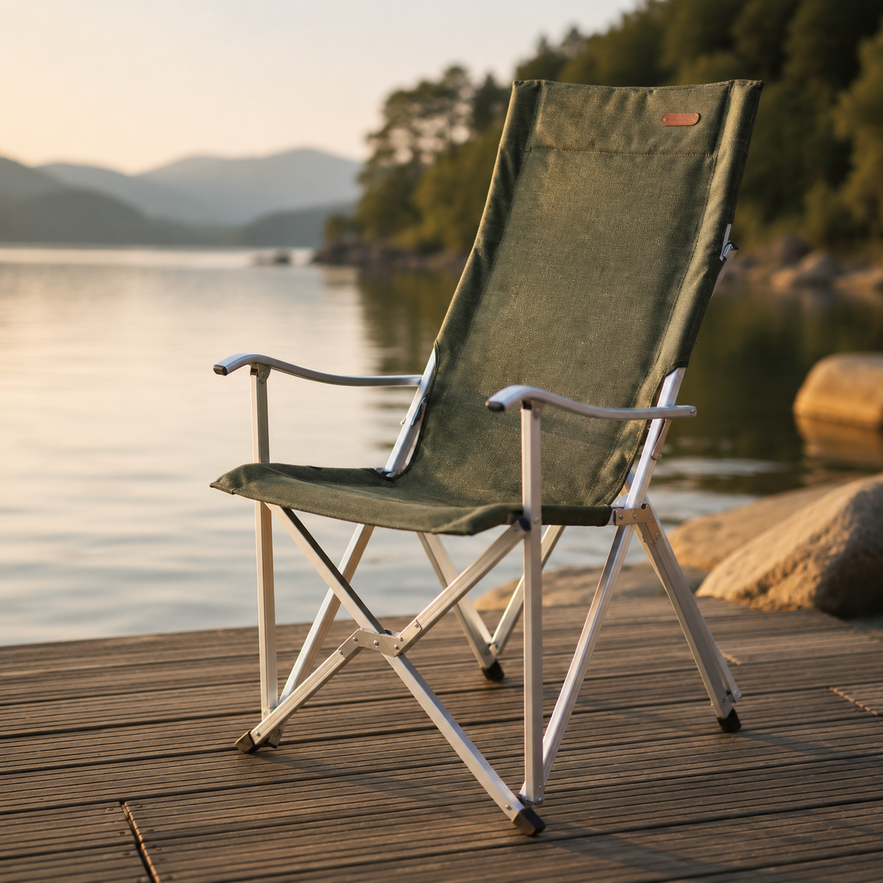 SummitSage Heritage Portable Folding Camping Chair - High Back Outdoor Armchair | Quiet Outdoor Living | 7075 Aerospace Aluminum | Your Living Room in the Wild
