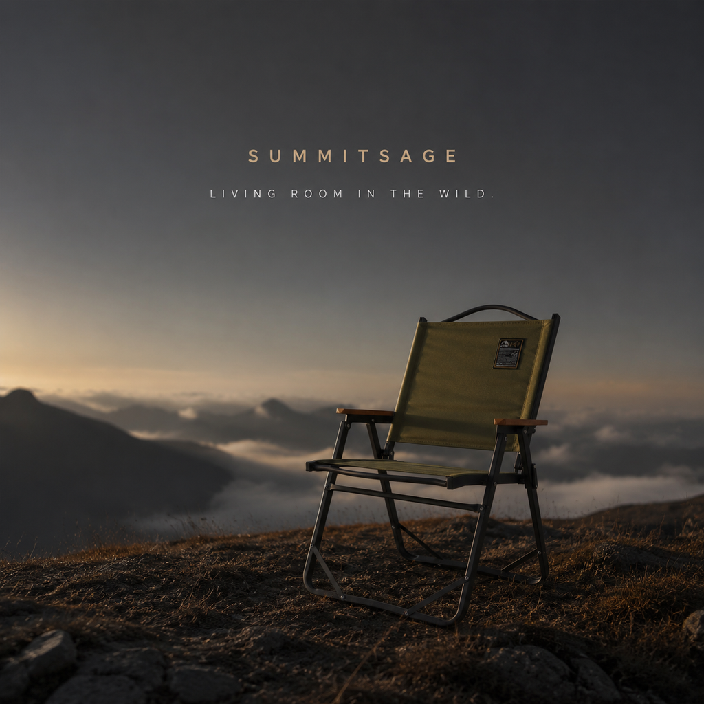 SummitSage Heritage Detachable Padded Aluminum Kermit Chair | Quiet Outdoor Living | 7075 Aerospace Aluminum | Your Living Room in the Wild