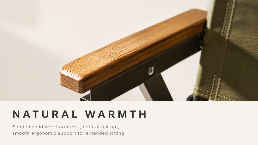 SummitSage Heritage Detachable Padded Aluminum Kermit Chair | Quiet Outdoor Living | 7075 Aerospace Aluminum | Your Living Room in the Wild